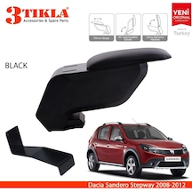 Dacia Sandero 2008-2012 Delmesiz Çelik Ayaklı Siyah Kolçak Kol Dayama