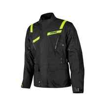Motoanl Motosiklet Montu 3 Katmanlı Kışlık Astar Long Model 4 Mevsim Mont Sarı - Siyah