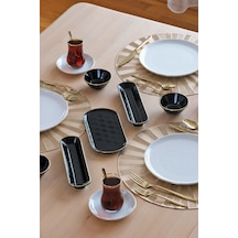 Asya Balance Altın Yaldızlı 32 Parça 6 Kişilik Seramik Kahvaltı Takımı Diğer