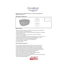 Mat Gri Rimless Asma Klozet, Modern Tasarım Ve Estetik Açık Bej