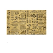 Vintage Gazete Stili Sunum Kağıdı 50 Adet 25x35 Cm