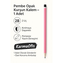 Opak Kurşun Kalem 1 Adet 2b Uç Sağlam Ve Pürüzsüz Yazım Pembe Pembe