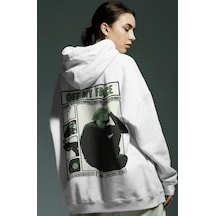 Sevbano Justin Bieber Off My Face Şarkıcı Sırt Baskılı Unisex Oversize Pe beyaz