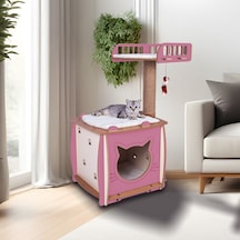 Patihomes Kedi Evi Ve Kedi Tırmalama Evi Yataklı
