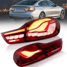Bmw F32-f33-f36 2014.2015 Kırmızı Gts Dragon Ledli Arka Stop