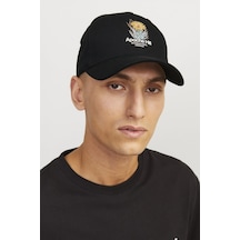 Jack & Jones Jacblume Baseball Cap Erkek Şapka Black Yellow