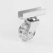 Gürçayhırdavat Mobilya Tekeri Döner Bilyalı H70Mm Şeffaf 18Mm Geçme