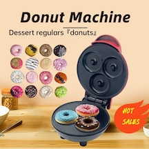 Mocatt 3 Delikli Donut Yapma Makinesi, Gıda İşleme Makinesi, Kahvaltı, Pişirme, Red 1
