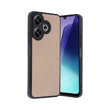 Redmi 13 4g Kılıf Aras Deri Kapak - Pudra İtdark42488