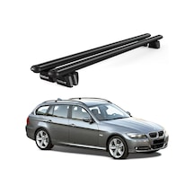 Pençe Bmw 3 Series Touring 2006-2011 Uyumlu Siyah Ara Atkı Port Bagaj Tavan Barı