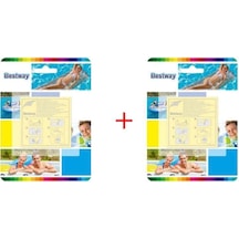 2 Paket 20 Bant Tamir Kiti Bütün Şişme Ürünler Yaması Kendinden Y Çok Renkli