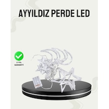 Home Prizli Yıldız Ay Perde Led Işık Ev Ve Organizasyon Dekoru