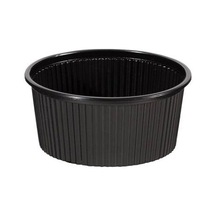Siyah 16 Oz Pp Çorba Kasesi 11 Gr Kase+kapak 50 Adet