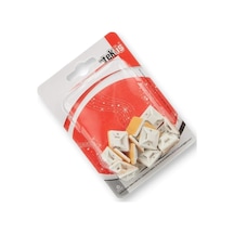Tek-iş Yapışkanlı Plastik Kablo Bağı Klipsi 28mm X 28mm 40 Adet Cırt Kelepçe Tutucu Kablo Düzenleyici Genel