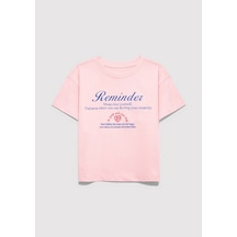 Mavi - Baskılı Pembe Tişört 7610398-71007 Pembe