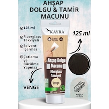 Venge Renk Ahşap Tamir Macunu 125 Ml Mobilya Masa Dolap Sehpa Çizik Çatlak Giderici Parke Çatlak Dolgusu Parke Çizik Tamiri Lamine Parke Ve Ahşap Yüzeyler İçin Onarıcı Macun Tahta Tamirat Macunu Venge
