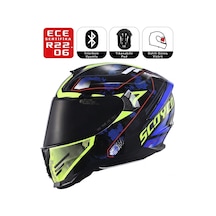 Ff869 Glaxy Motosiklet Kaskı Güneş Vizörkü Full Face Motorcu Kask Çok Renkli