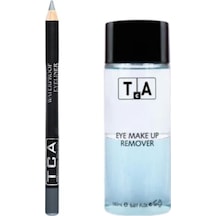 Tca Studio Make-Up Göz Makyaj Temizleyici 150 ML + Ultra Waterproof Eyeliner Dark Gray