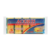 Acord Oluklu Bulaşık Süngeri 4 x 5 Adet