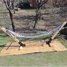 Salıncak Hamak Ahşap Ayağı Ahşap Hamak Ayağı Siyah