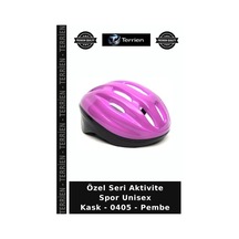 Özel Seri Aktivite Spor Unisex Kask - 0405 - Pembe