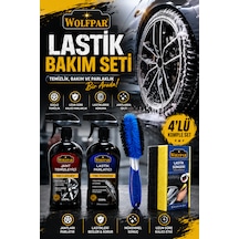 Lastik Bakım Seti Jant Temizleyici + Jant Temizleme Fırçası + Lastik Parlatıcı + Lastik Süngeri