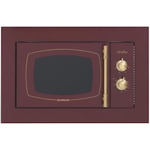 Silverline MW9033R01 Retro Rustk Bordo Ankastre Mikrodalga Fırın