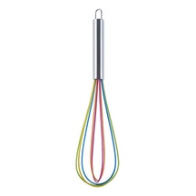 Yasammerkezi 10lu 12 Inç Silikon Yumurta Çırpıcı Renkli Ahşap