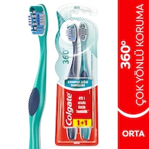 Colgate 360 Komple Ağız Temizliği Diş Fırçası Medium 2'li