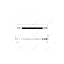 SVAC 600163 Arka Boru Arası Fren Hortumu Megane III 08-