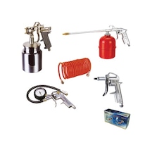 Max Extra Boya Tabanca Seti 5Li Kit Set Havalı Alet Seti