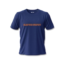 North Whiskers My Favorite Childhood Memory Is Not Paying Bills Yazılı Baskılı Lacivert Unisex %100 Pamuk T-shirt Lacivert - 875721851 Lacivert - 875721851 Lacivert