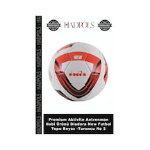 Premium Aktivite Antrenman Hobi Ürünü Diadora New Futbol Topu Beyaz -turuncu No 5 Beyaz - Turuncu
