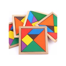 7 Parça Ahşap Tangram - Eğitici Tangram -