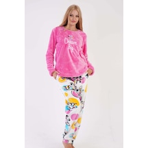 Vienetta Kadın Welsoft Uzun Kol Pembe Pijama Takım C5t8n0o303 001
