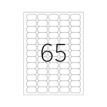 A4 Yapışkanlı ''38.1MM X 21.2MM"Laser Etiket- 5.Yaprak-325 Etk