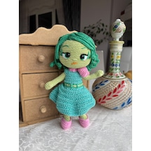 Dısgust Insıde Out Tiksinti Amigurumi Oyuncak 24 Cm 010