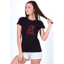 Star Wars Baskılı Siyah Kadın Tshirt (534692236)