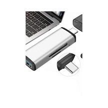 Ads-103 Usb Type-c Sd/tf Hafıza Kart Okuyucu - Gümüş
