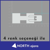 Beyaz Araç Sticker Etiketleri 10cm Model 13
