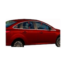 Ford Focus 3 Sedan 2012 - 2019 Krom Cam Çıtası Komple Tam Tu