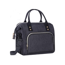 Erkekler İçin Öğle Yemeği Kutusu, Yalıtımlı Öğle Yemeği Çantası, İş İçin Yalıtımlı Sızdırmaz Öğle Yemeği Soğutucu Çantası, Kadınlar İçin Ayarlanabilir Omuz Askılı Siyah Öğle Yemeği Çantası B Çok Renkli