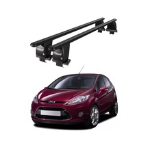 Royal Ford Fiesta Vı 2008-2013 Uyumlu Siyah Kilitli Ara Atkı Port Bagaj Tavan Barı