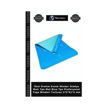 Özel Üretim Esnek Minder Stüdyo Matı Tpe Mat Blue Tpe Profesyonel Yoga Minderi Turkuaz 173 61 4 Mm