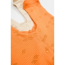 BabyCosy Organik Modal Fil Baskılı 2 Li Patikli Tulum 001