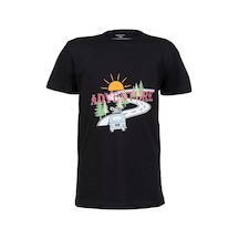 2as Aja Çocuk Baskılı T-shirt 223 Siyah