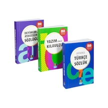 Ortaokul Türkçe Sözlük Atasözleri Ve Deyimler Sözlüğü Yazım İmla Kılavuzu 3'lü Set Tdk Onaylı