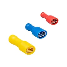 Gwest Gffd-2488 200 Adet 1.5-2.5mm2 Mavi Tam İzoleli Dişi Faston Tip Kablo Ucu