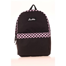 Kaukko Basic Colors Okul Sırt Çantası Pembe Check K1631