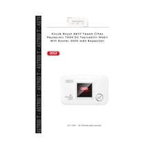 Küçük Boyut Aktif Yaşam Cihaz Paylaşımlı Tx04 5g Taşınabilir Mobil Wifi Router 3000 Mah Kapasiteli